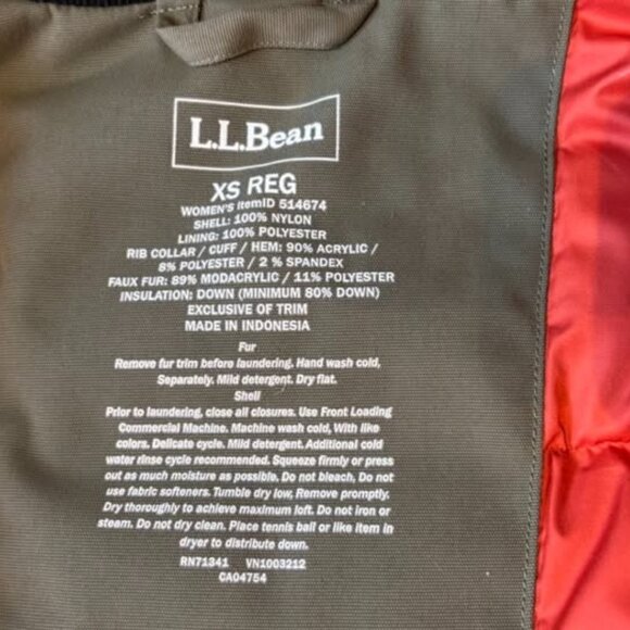 L.L Bean Women's Maine Mountain Jacket - XS - Picture 3 of 6